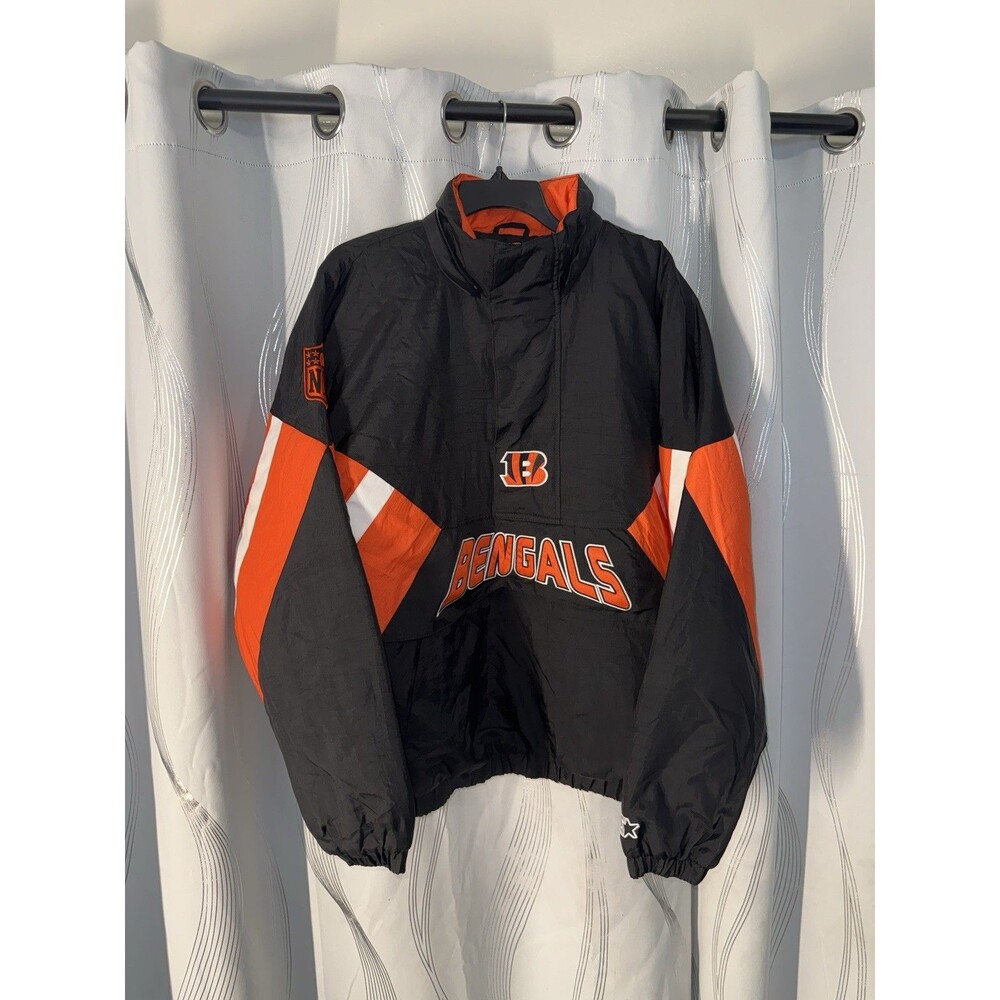 Starter Cincinnati Bengals NFL Men's Jacket Black/Orange/White Size L